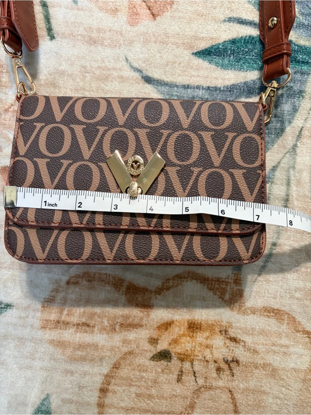Valentino Orlandi VO Monogram Crossbody + Coin Pouch - Gold Hardware